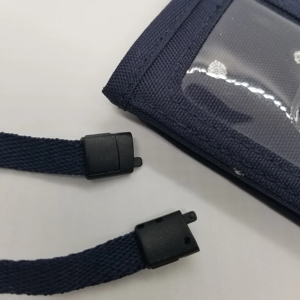 Gap Kids navy trifold wallet with sequin star and polka dots